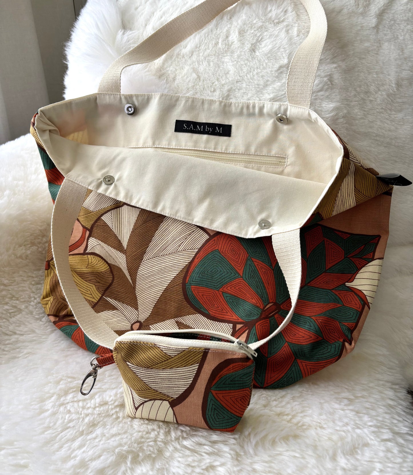 Grand sac épaule avec porte monnaie (modèle automne)