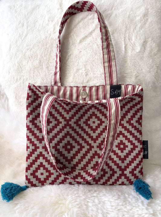 Tote bag petit modèle (modèle losange)