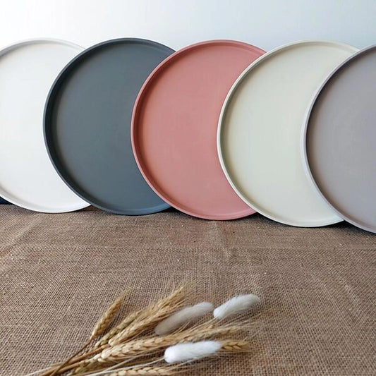 Plateau rond minimaliste Rose (style bohème)